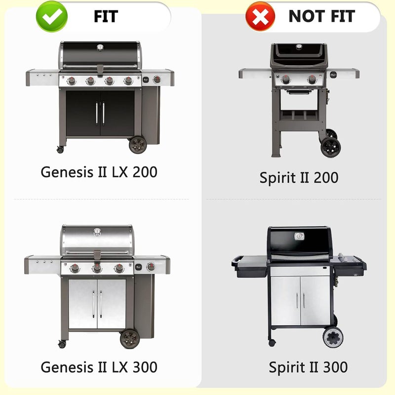 Ebusin 7652 Grill Rotisserie Kit for Genesis II/Genesis II LX 200/300 Series,7652 Stainless Steel Rotisserie Suitable for All Kinds of Meat,for Family Picnic,Camping - Image 4